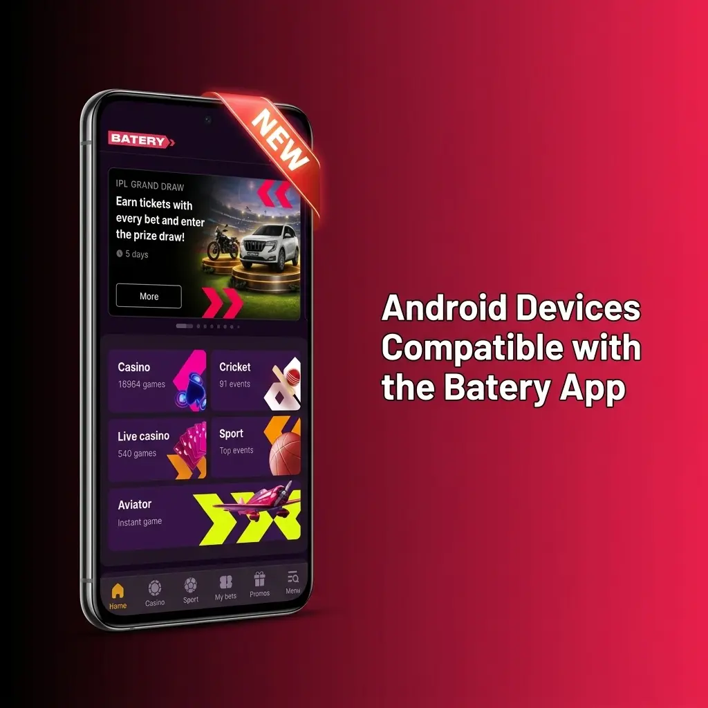 Android smartphones compatible with Batery app including Samsung, Xiaomi, OnePlus, Realme, Oppo, Vivo, Motorola, and Google Pixel