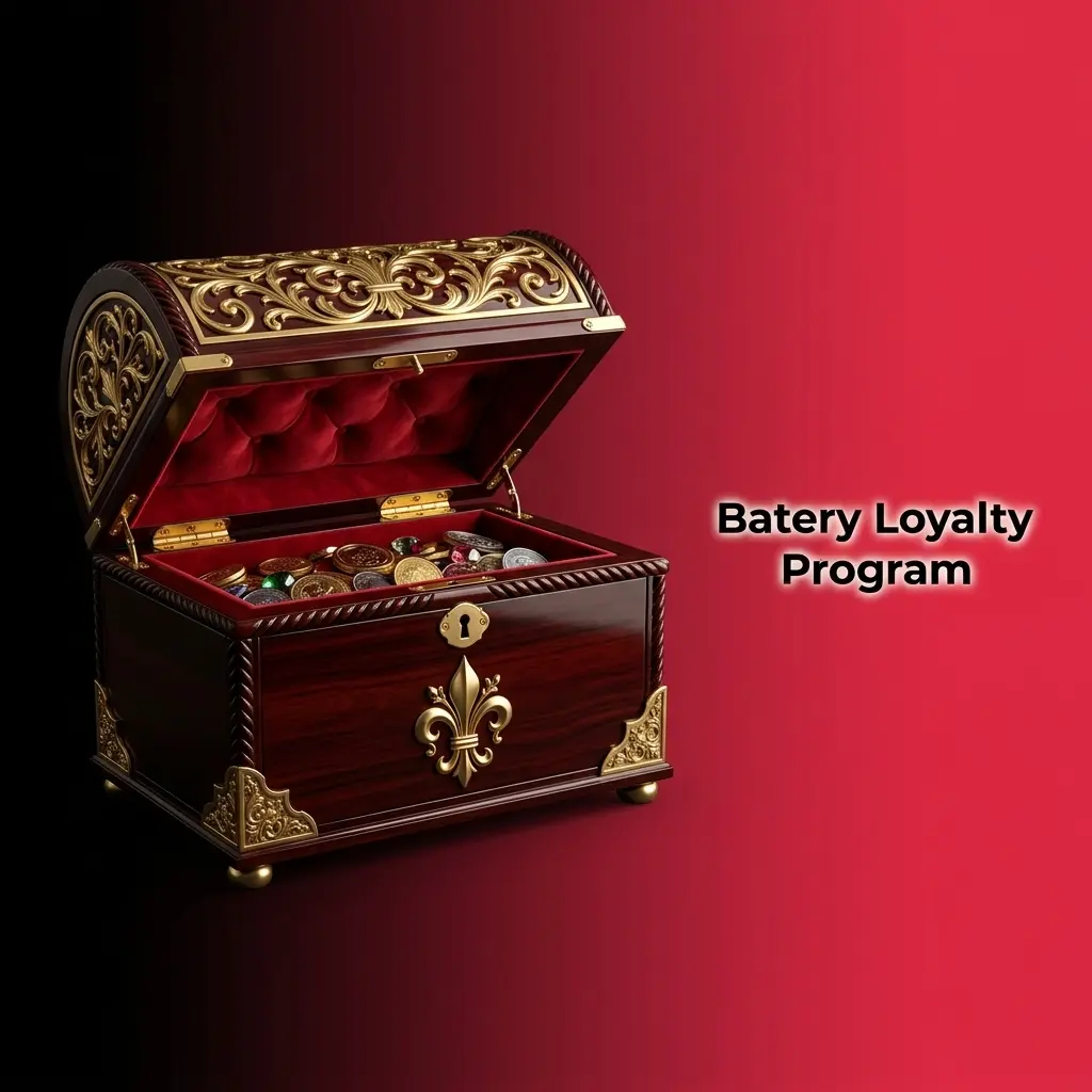 Batery loyalty program tiers from Bronze to VIP with points, rewards, and exclusive benefits for casino and sports players