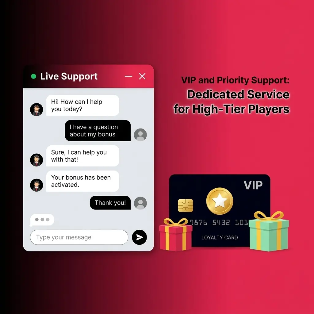 Batery VIP priority support service with dedicated account manager and faster response times for high-tier loyalty players