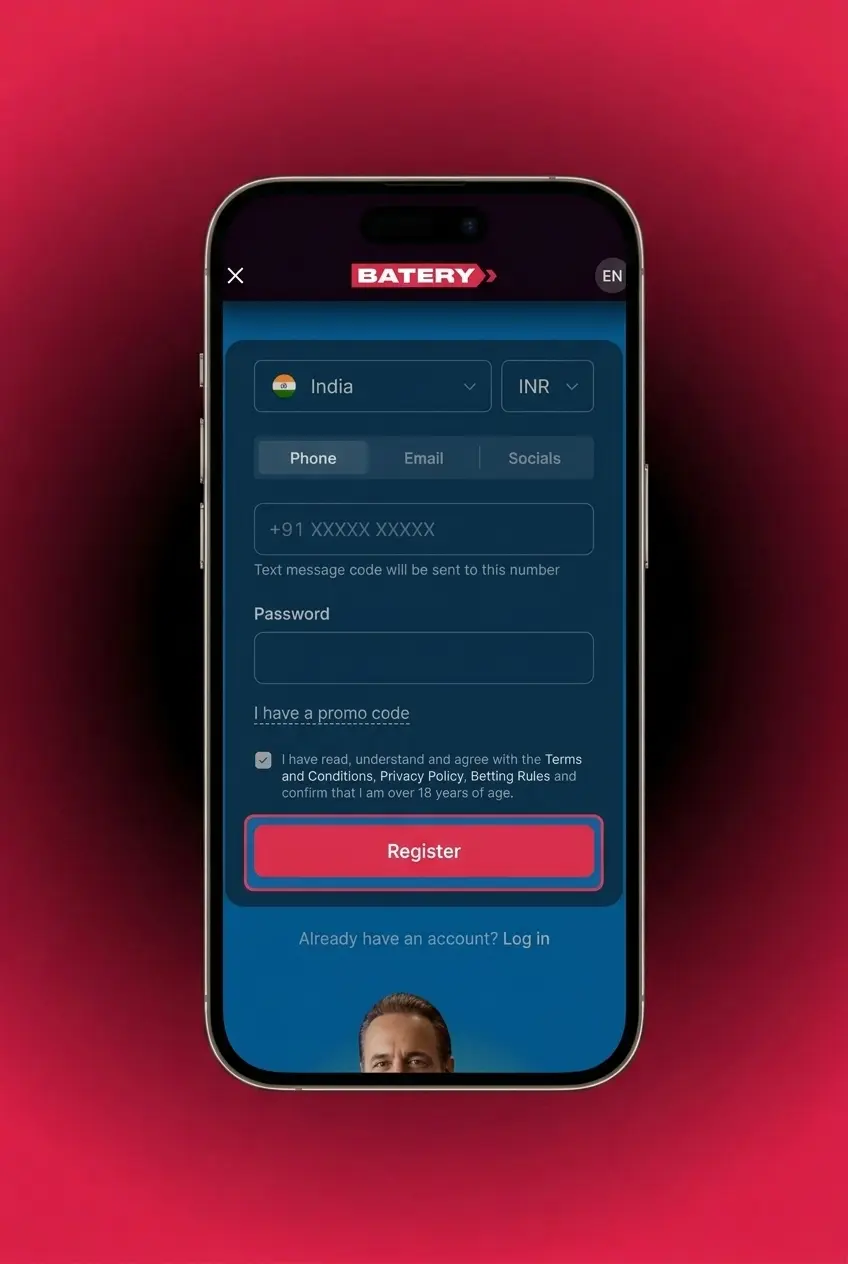 Step-by-step guide on how to claim and use a bonus at Batery casino in India in 4 easy steps