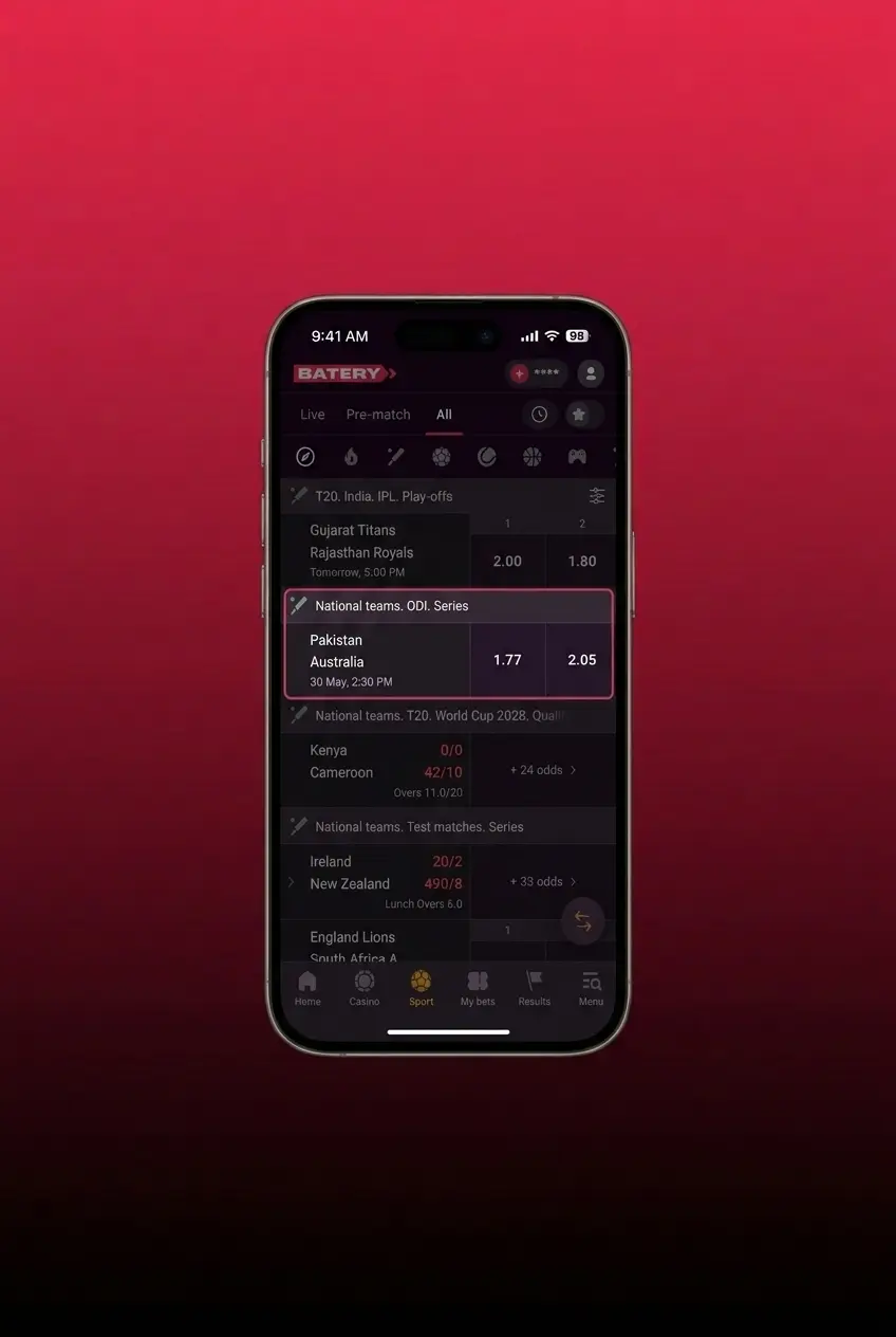 Step-by-step guide to placing your first sports bet on the Batery app, from download to withdrawal